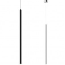 Φωτιστικό Κρεμαστό Μονόφωτο LED 5W 450lm 230V Θερμό φως σε Χρώμιο LOYA 003064-003489